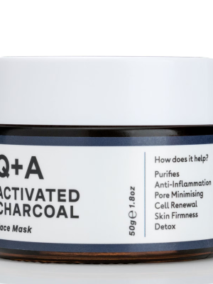 Q+A Activated Charcoal Face Mask 50g