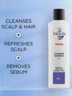 NIOXIN 3-Part System 6 Cleanser Shampoo for Chemically Treated Hair with Progressed Thinning 1000ml