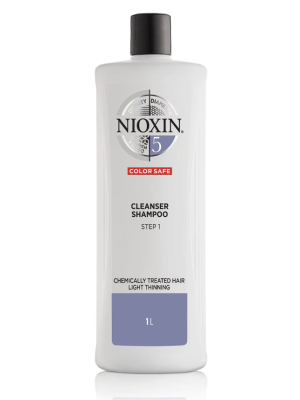 NIOXIN 3-Part System 5 Cleanser Shampoo for Chemically Treated Hair with Light Thinning 1000ml