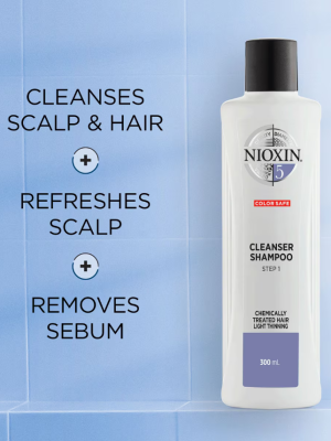 NIOXIN 3-Part System 5 Cleanser Shampoo for Chemically Treated Hair with Light Thinning 1000ml