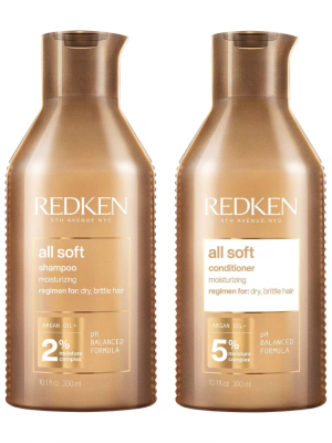 Redken All Soft Shampoo & Conditioner 300ml Duo