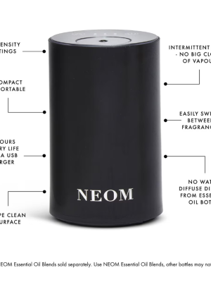 NEOM Wellbeing Pod Mini Essential Oil Diffuser Black – USB Plug