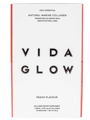 Vida Glow Natural Marine Collagen Peach x 30