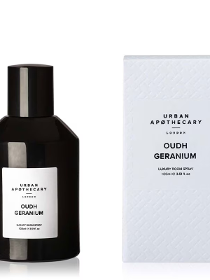 Urban Apothecary Oudh Geranium Luxury Room Spray 100ml