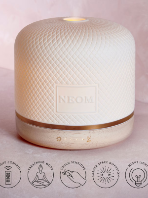 NEOM Wellbeing Pod Luxe Oil Diffuser White – Multi Use Adaptors – UK Plug