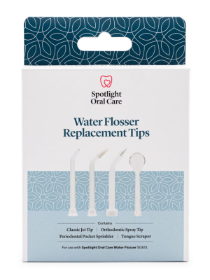 Spotlight Oral Care Water Flosser Replacement Tips x 4