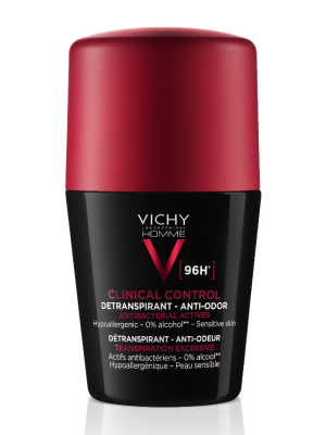 Vichy Men’s Clinical Control 96HR Protection Anti-Perspirant Roll On Deodorant 50ml