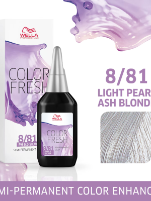 Wella Professionals Color Fresh Semi-Permanent Colour – Light Pearl Ash Blonde 75ml