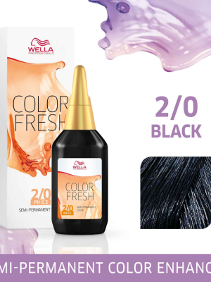 Wella Professionals Color Fresh Semi-Permanent Colour – Black 75ml