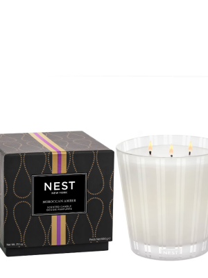 NEST New York Moroccan Amber 3-Wick Candle 600g