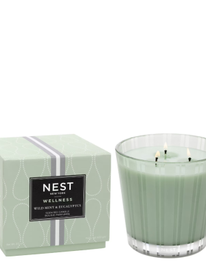 NEST New York Wild Mint & Eucalyptus 3-Wick Candle 600g