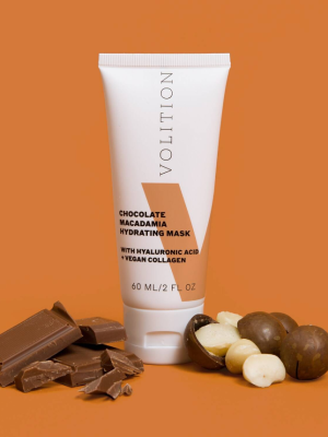 VOLITION Chocolate Macadamia Hydrating Mask with Hyaluronic Acid + Vegan Collagen 60ml