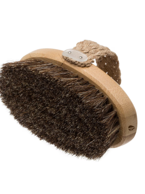 Hydréa London Bamboo Bath Brush With Mane and Cactus Bristle