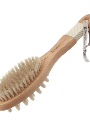 Hydrea London Combination Bath & Massage Brush with Wooden Pegs & Natural Bristles