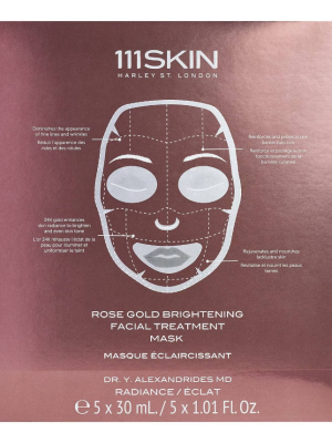 111SKIN Rose Gold Brightening Facial Treatment Mask 5 x 30ml