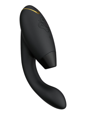 WOMANIZER Duo 2 Rabbit Sex Toy Clitoral Stimulator G-Spot Dual Vibrator  Black