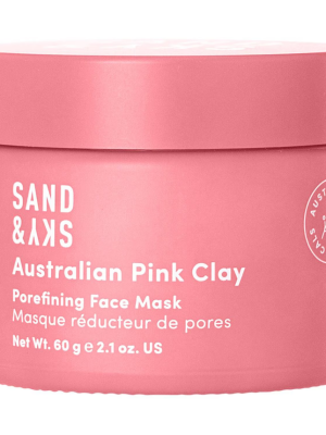 SAND & SKY Australian Pink Clay – Porefining Face Mask 60g