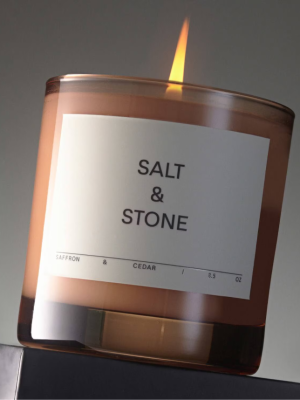 SALT AND STONE Saffron & Cedar Scented Candle 240g