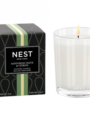 NEST New York Santorini Olive & Citron Votive Candle 57g