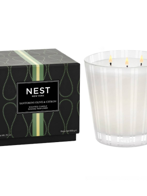 NEST New York Santorini Olive & Citron 3-Wick Candle 600g