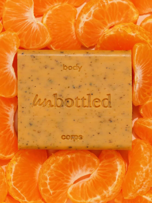 UNBOTTLED Body Wash Bar with Mandarin & Verbena pH balanced soap 110g