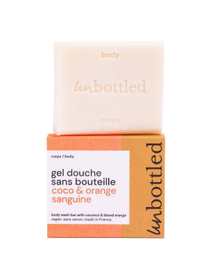 UNBOTTLED SHOWER BAR – COCO & BLOOD ORANGE 110G