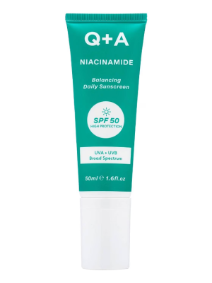 Q+A Niacinamide SPF50 Balancing Facial Sunscreen 50ml