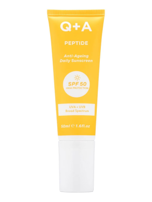 Q+A Peptide SPF50 Anti-Ageing Facial Sunscreen 50ml