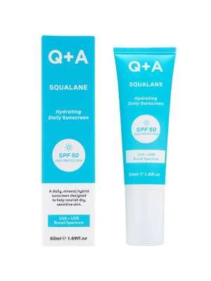 Q+A Squalane SPF50 Hydrating Facial Sunscreen 50ml