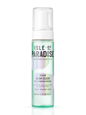 Isle of Paradise Glow Clear Self-Tanning Mousse Medium 200ml