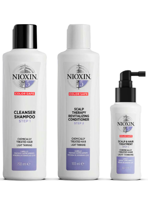 NIOXIN 3-part System Kit 5 for Chemically Treated Hair with Light Thinning