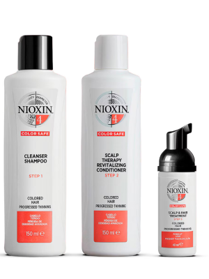 NIOXIN 3-part System Kit 4 for Colored Hair with Progressed Thinning