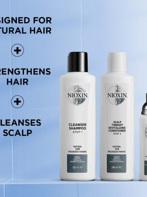 NIOXIN 3-part System Kit 2 for Natural Hair with Progressed Thinning