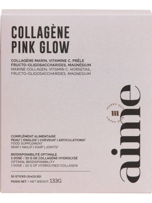 AIME Collagène Pink Glow Food Supplement x 10 Sticks