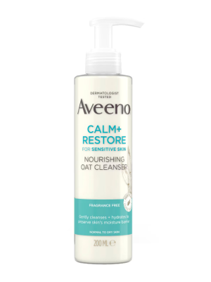 Aveeno Face Calm + Restore Nourishing Oat Cleanser 200ml