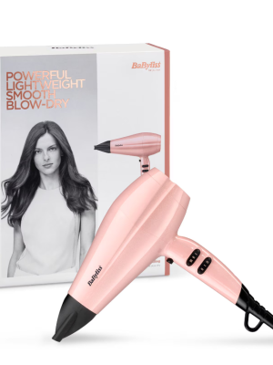 BaByliss Rose Blush Hairdryer – UK Plug