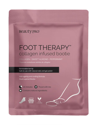 BeautyPro FOOT THERAPY Collagen Infused Bootie with Removable Toe Tip 17g