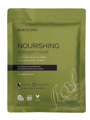 BeautyPro NOURISHING Collagen Sheet Mask with Olive Extract  23g