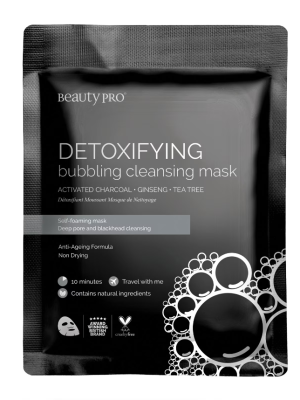 BeautyPro DETOXIFYING Foaming Cleansing Mask with Activated Charcoal 18ml