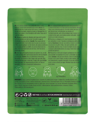 BeautyPro REJUVENATING Collagen Sheet Mask with Green Tea Extract 23g