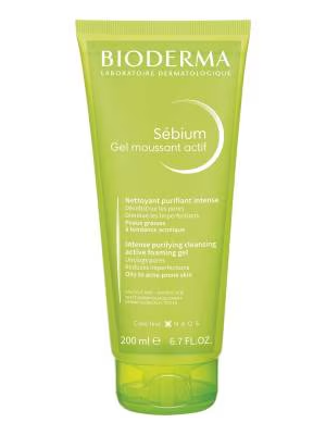 BIODERMA Sébium Gel Moussant Actif Face Cleanser 200 ml