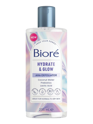 BIORE Hydrate & Glow Exfoliating Toner 235ml