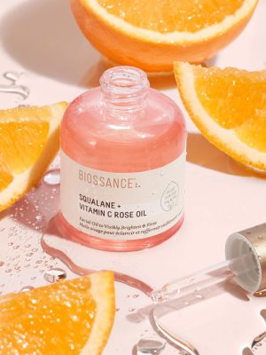 BIOSSANCE Squalane + Vitamin C Rose Oil Pink 30ml