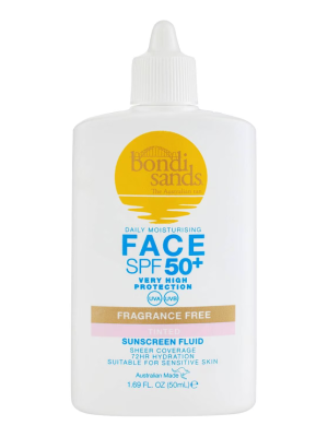 BONDI SANDS  Spf 50+ Fragrance Free Tinted Face Fluid  50ml