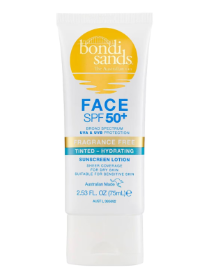 BONDI SANDS SPF 50+ Fragrance Free Hydrating Tinted Face Lotion 75ml