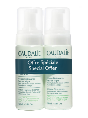 Caudalie Skincare Vinoclean Instant Foaming Cleanser Duo