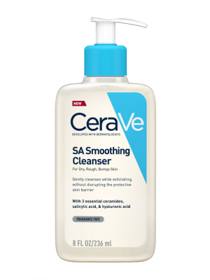 CeraVe SA Smoothing Cleanser with Salicylic Acid for Dry, Rough & Bumpy Skin 236ml