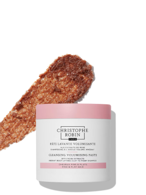 Christophe Robin Cleansing Volumizing Paste With Pure Rassoul Clay And Rose Extracts 250ml