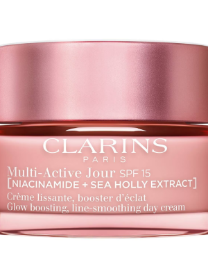 CLARINS Multi-Active Smoothing and Radiance Boosting Day Cream SPF 15 – All Skin Types 50ml