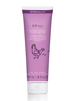 DERMAdoctor KP Duty Dermatologist Formulated Body Scrub for Dry, Rough, Bumpy Skin with 10% AHAs + PHAs 236ml